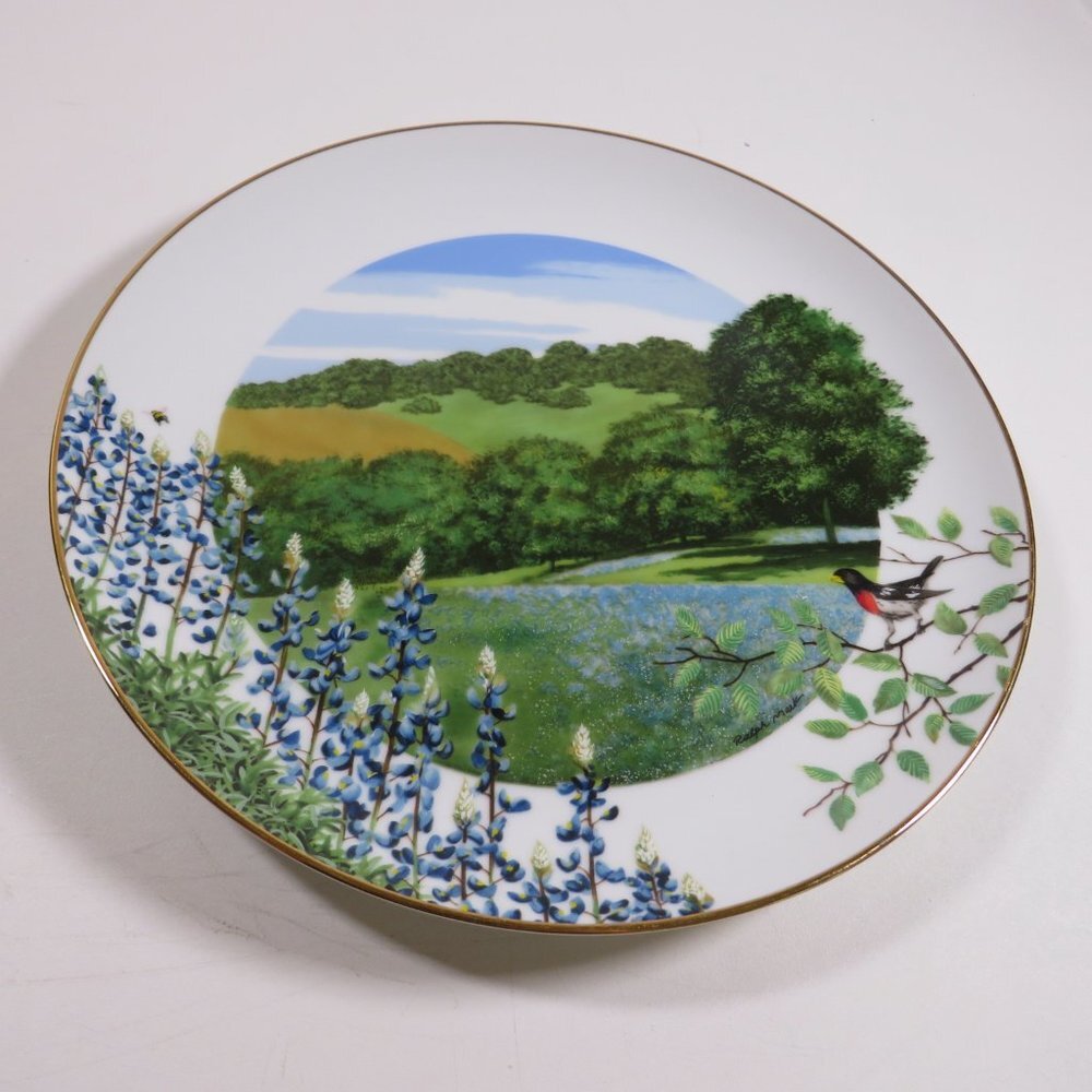 Royal Windsor 1981 Wildflowers of the South BLUEBONNET Ltd Ed Pla…